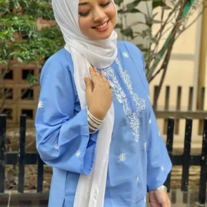 Embroidery Three Piece Set