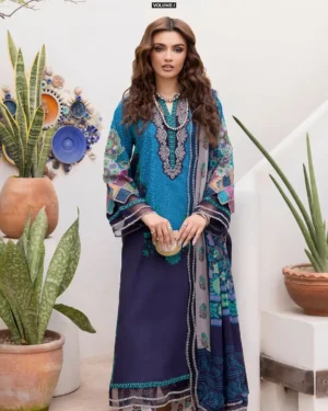 Women digital printed three piece dress in Bangladesh