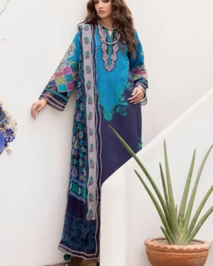 women digital printed three piece view